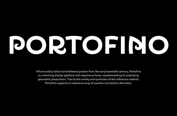 Шрифт Portofino
